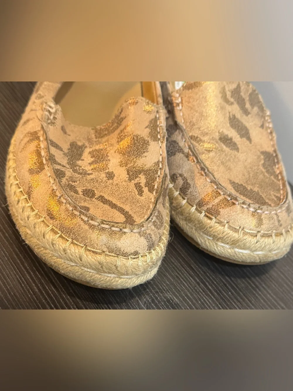 Naturalizer Leopard-Print Espadrille Loafers - Tan